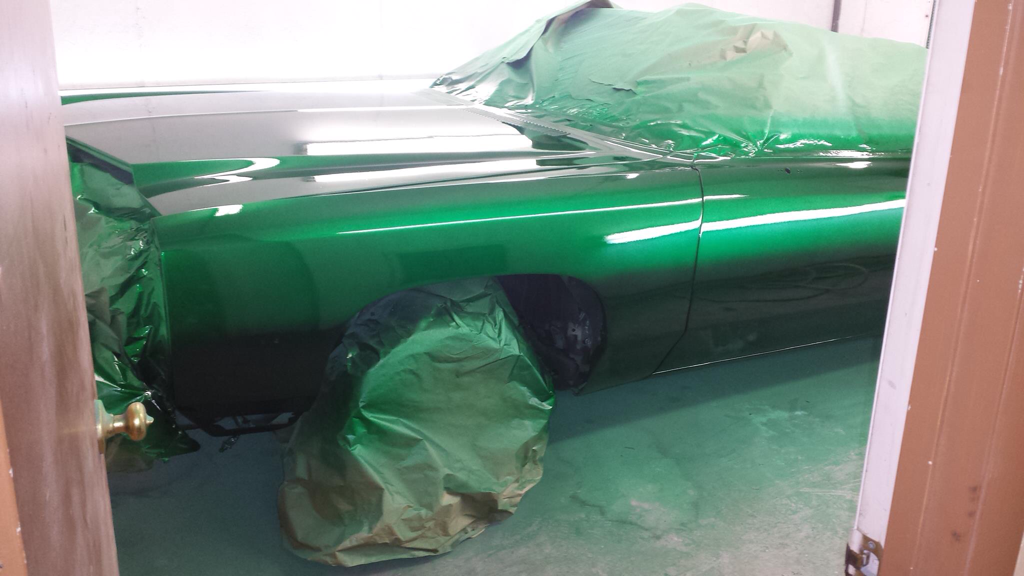 matte green paint job